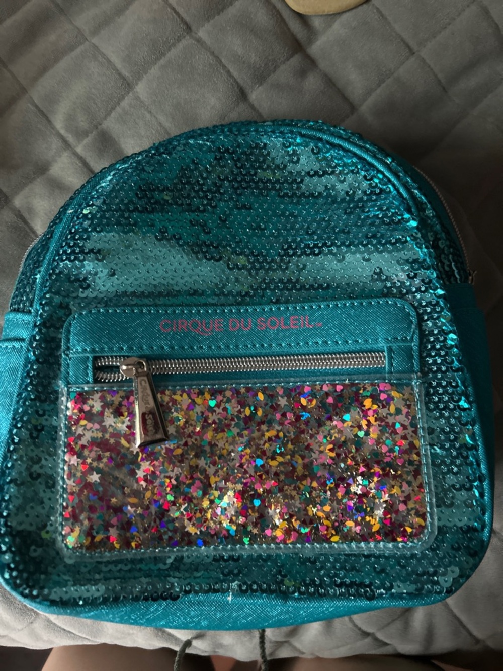 Cirque du Soleil Teal Sequin Mini Backpack